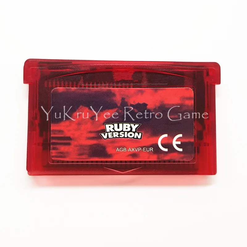 Ruby FRA Изумрудный огонь красный лист зеленый Рубин Сапфир видеоигры карты памяти картридж для 32 бит консоли аксессуары ЕС Версия - Цвет: Ruby FRA