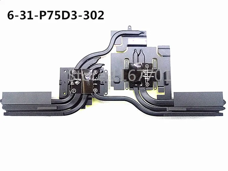 Новый ноутбук CPU/GPU радиатор охлаждения для Clevo P151SMA P750 P750DM2 G P751 P751DM2 ZX7 ZX8 V56 pro X599