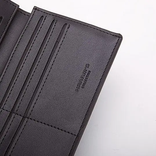 Мужской кошелек длинный клетчатый из натуральной кожи | Багаж и сумки