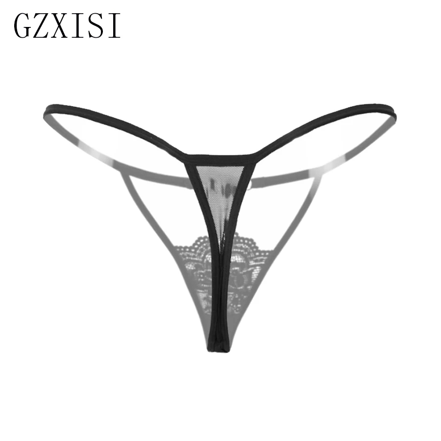 Новое поступление однотонные прозрачные сексуальные трусики с вышивкой женские