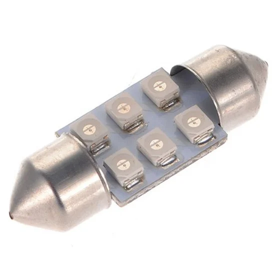 2x C5W LED 6 SMD 31MM Xenon Bulb Lamp shuttle Ceiling Dome Light Blue 12V DC | Освещение