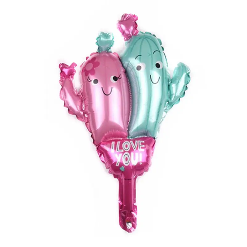 Figure balloon TSZWJ мини Подсолнух кокосовое дерево кактус алюминиевый шар, для дня рождения вечерние игрушки свадебный комод воздушный шар - Цвет: Figure balloon