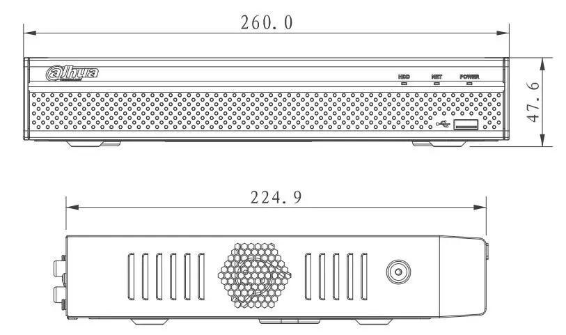 Dahua NVR4104HS-P-4KS2 4CH с 4 POE NVR4108HS-8P-4KS2 8ch с 8PoE портами Максимальное разрешение 8MP 4K H.265 сетевой видеорегистратор