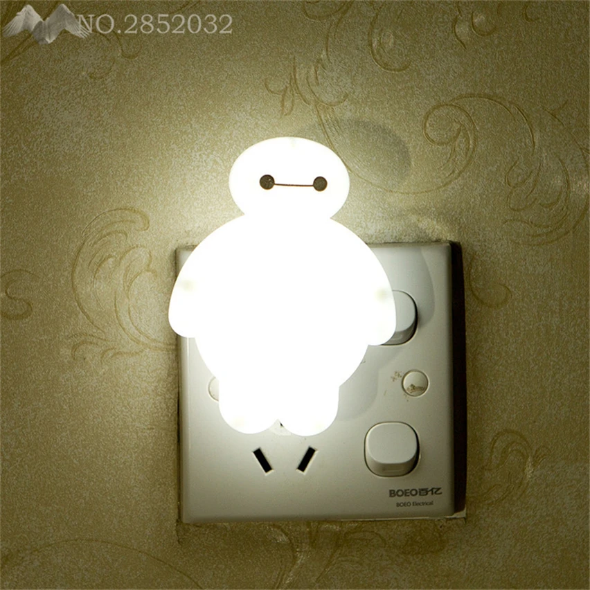 Настенные светильники JW _ Modern Energy мультяшный робот Baymax модель переключателя Luninaria