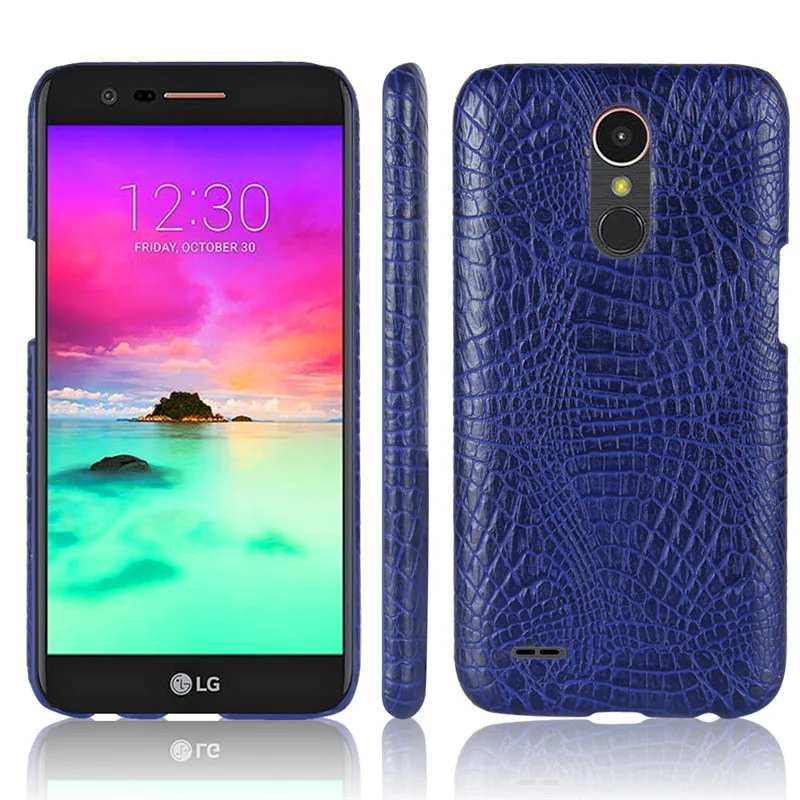 Чехол для LG K10 2017 X400 X 400 чехол из искусственной кожи под крокодила + задняя крышка