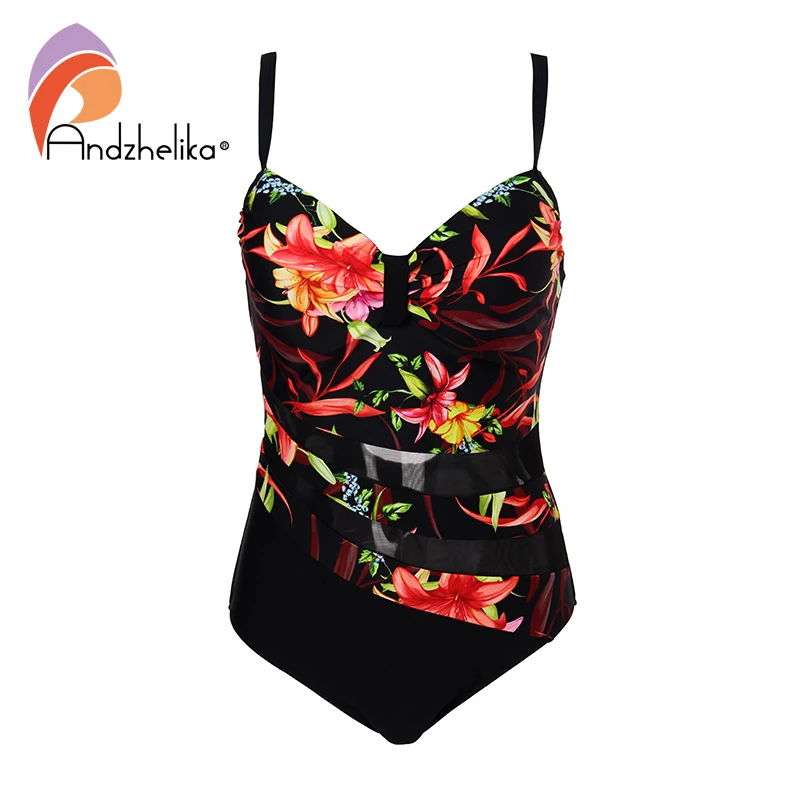 Andzhelika bikini 2018 женский купальник монокини размера плюс с красивыми боковыми