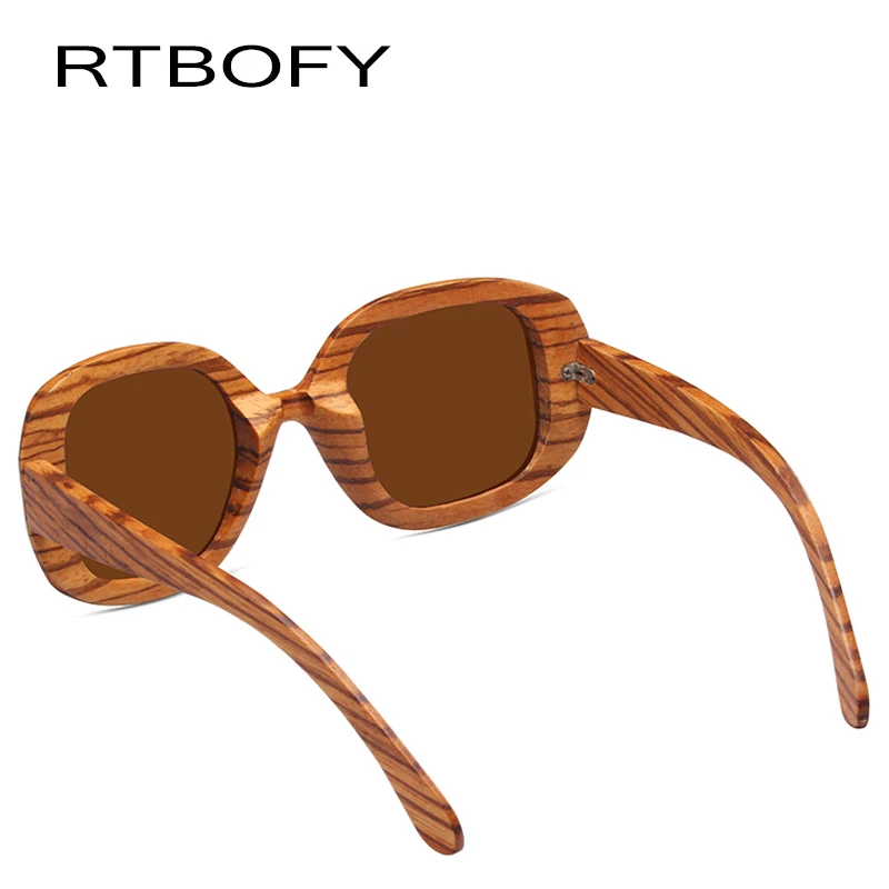 RTBOFY деревянные солнцезащитные очки для мужчин скейтборд деревянная оправа