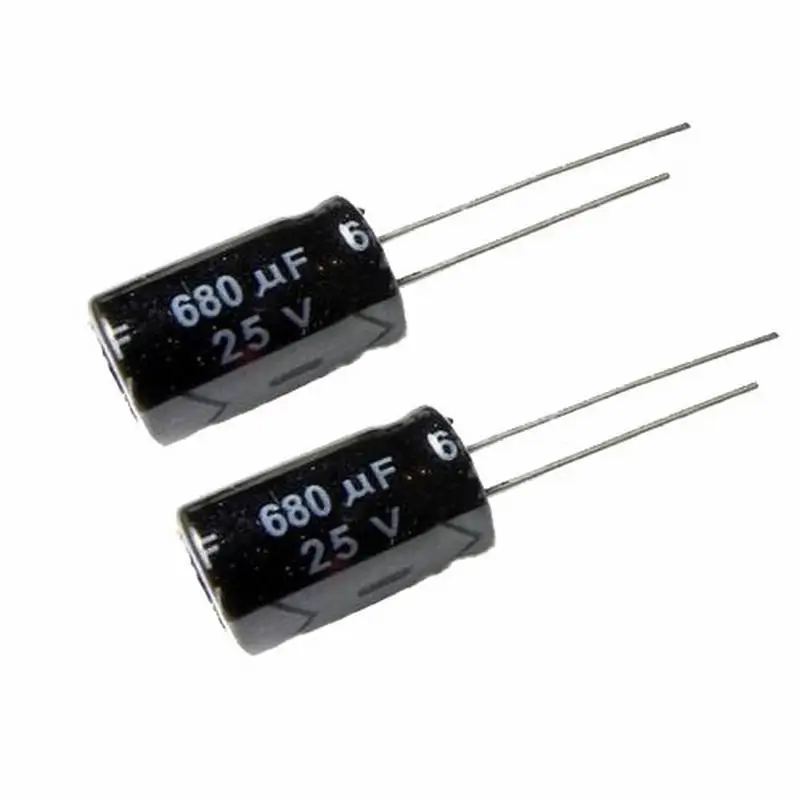 10 шт./лот 680 мкФ 25V радиальный алюминиевый электролитический конденсатор мм x 17 |