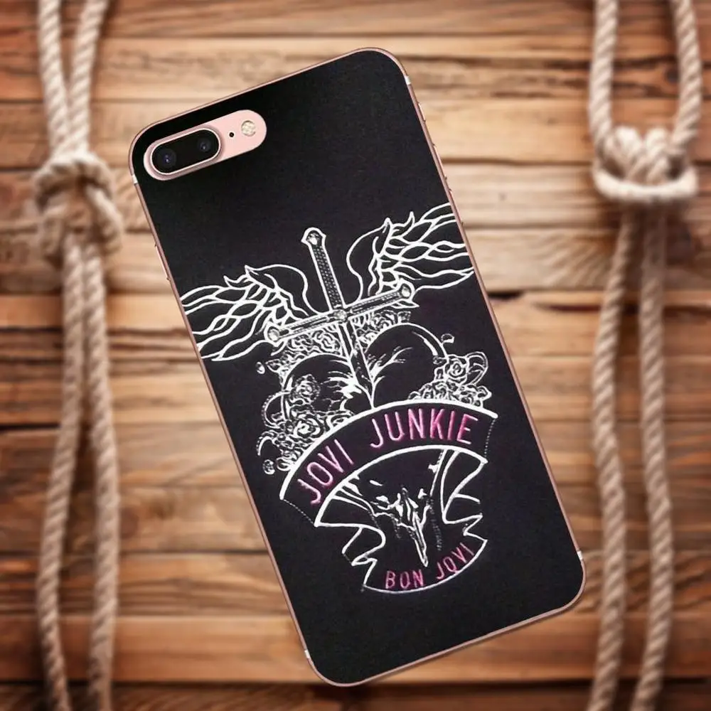 Vvcqod мягкий симпатичный из ТПУ кожи для iPhone X 4 4S 5 5C 5S SE 6 6S 7 8 Plus Moto G G2 G3 Red Heart Jon Bon