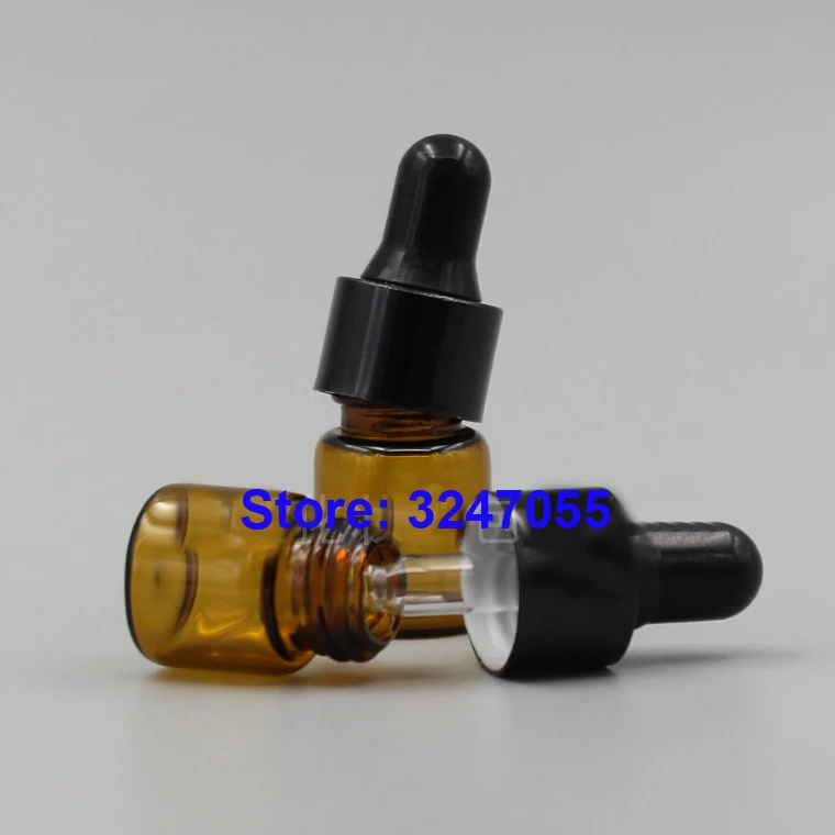 Флакон Янтарный пустой стеклянный с капельницей 1 мл 2 3 5 50/100/200 шт. реагент
