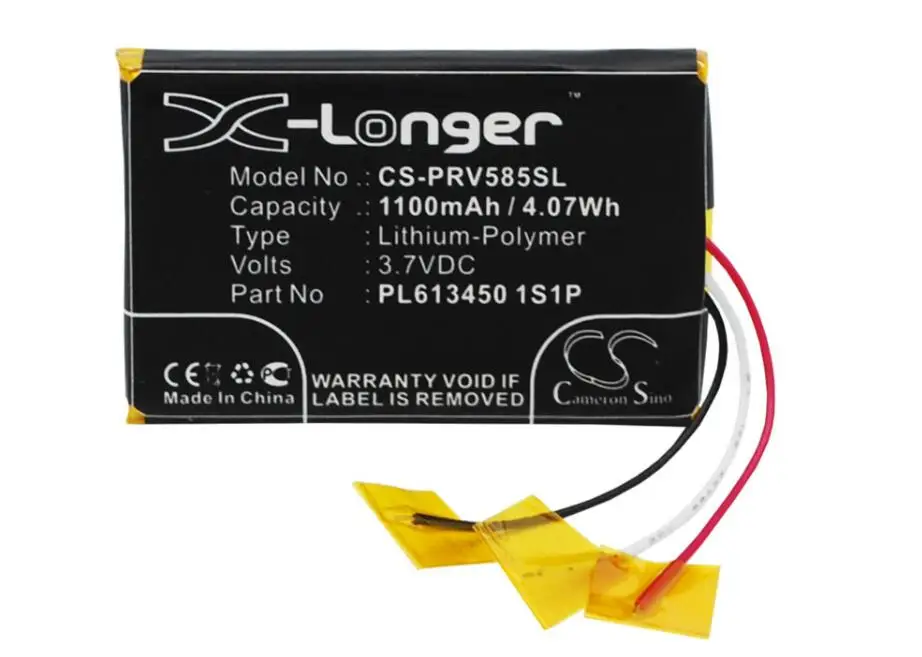 

Cameron Sino 1100mah battery for PRESTIGIO GeoVision 5850HDDVR PL613450 1S1P batteries