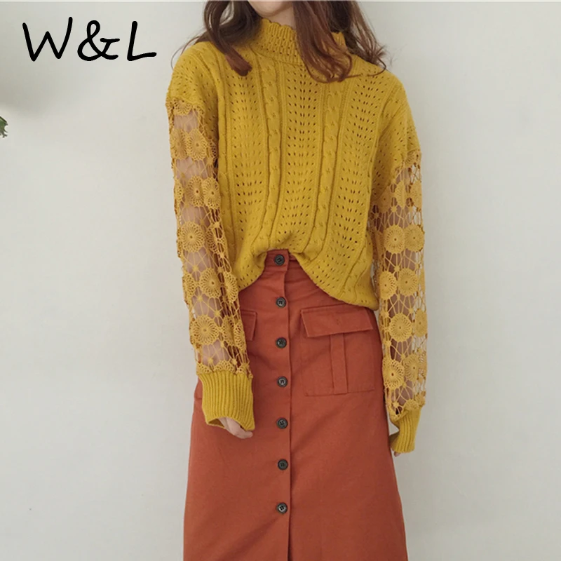 2017 Для женщин трикотажные олимпийки Водолазка пуловер перемычки тянуть