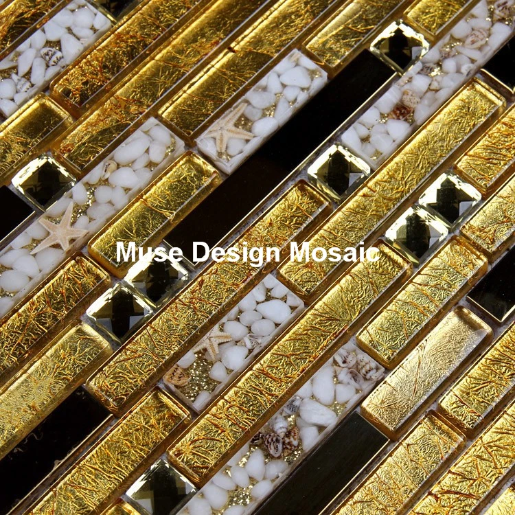 Блестящая Роскошная золотая металлическая полоса оболочка из золотой фольги