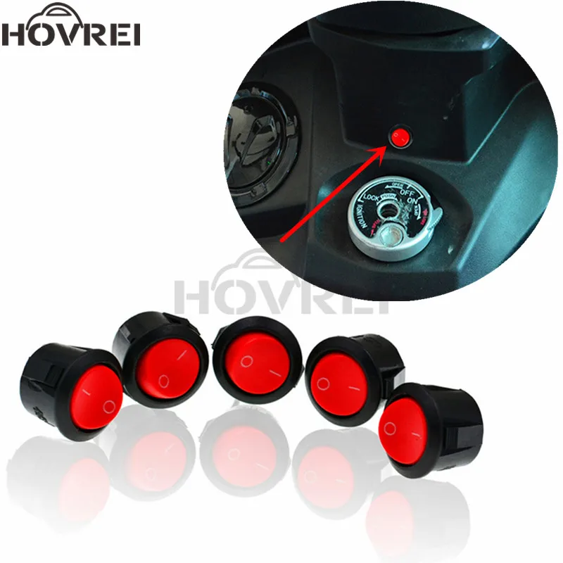 1 шт. круглая кнопка переключения мотоцикла двойная вспышка для электрического