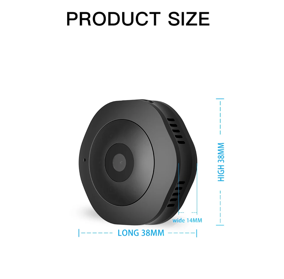 Wifi камера для тела IP Cam withe App iPhone Android широкоугольная крошечная секретная