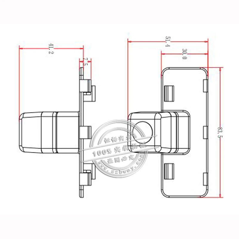 BW8081 продвижение 170 градусов широкоугольная Автомобильная камера заднего вида