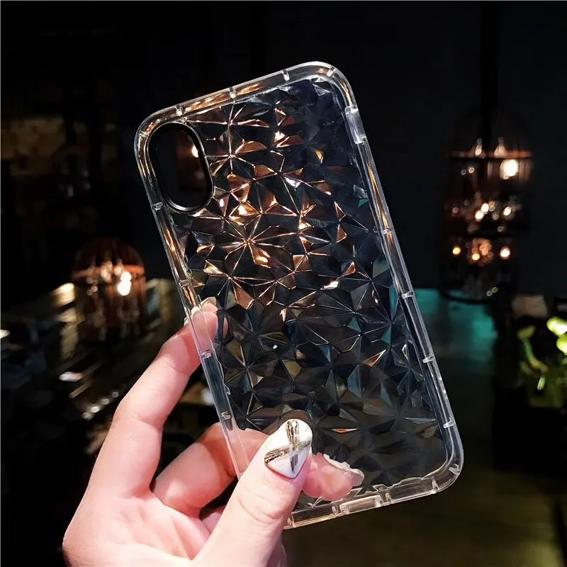 Kerzzil Diamond Transparent Case For iPhone 7 6 6S 8 Plus TPU Clear Protection X Ultra Thin Phone |