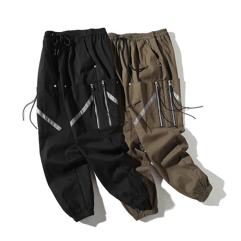 Мужские Весенние Новые многокарманные Свободные Комбинезоны Прямые