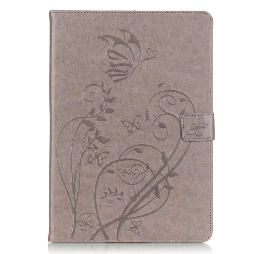 Чехол для Samsung Galaxy Tab A 9 7 ультратонкий кожаный чехол с подставкой и цветком SM T550