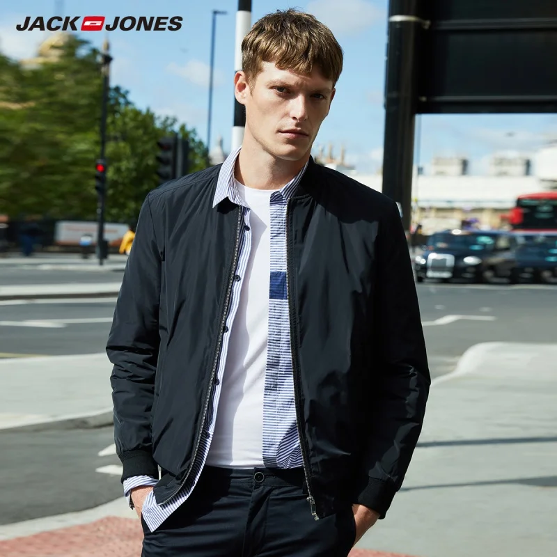 JackJones мужской Бейсбольный воротник стеганая куртка Верхняя одежда парка