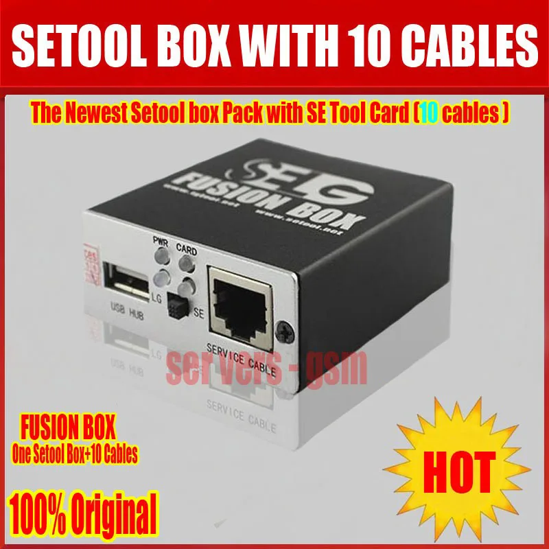 100% оригинальная новейшая упаковка Setool box с картой для инструментов SE (10 кабелей)