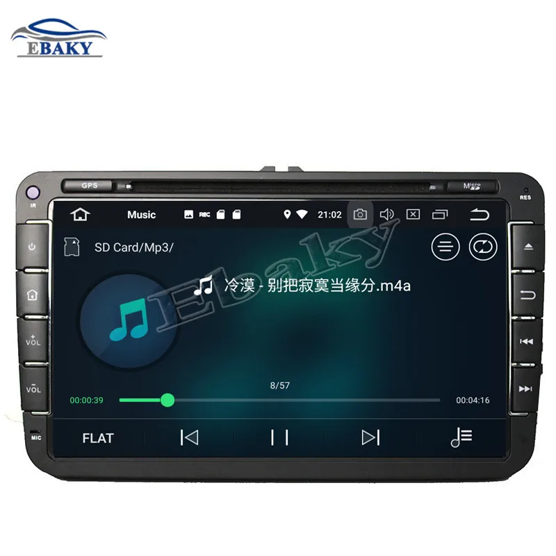 2din 4 Гб ОЗУ Восьмиядерный Android 9 0 автомобильный DVD gps для VW