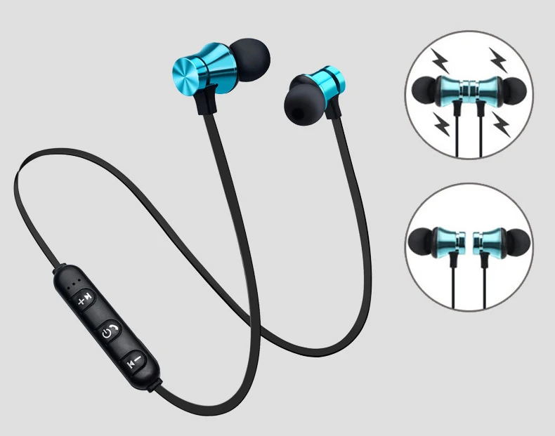 10 шт./лот Bluetooth наушники XT11 бас стерео гарнитура Спорт Бег в ухо устойчивое наушники магнитные Беспроводные с Micphone