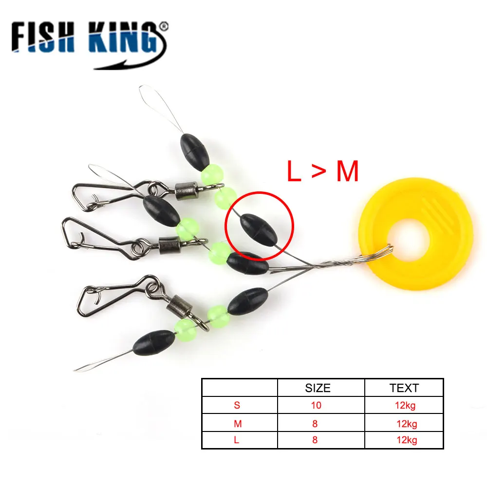 FISH KING 1 упаковка/3 упаковки/5 упаковок Размер S/M/L разъем терминал черный резиновый