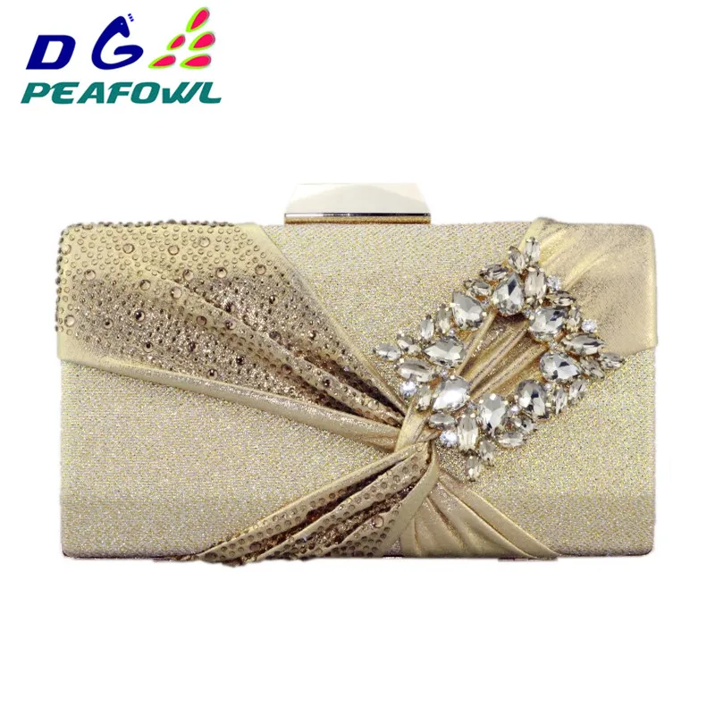 DG Peafowl новинка модная Наплечная Сумка с бриллиантами для вечеринки синие золотые