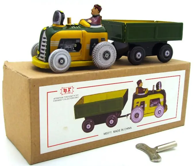 Личный подарок идеи заводные игрушки трактор транспортер Классическая