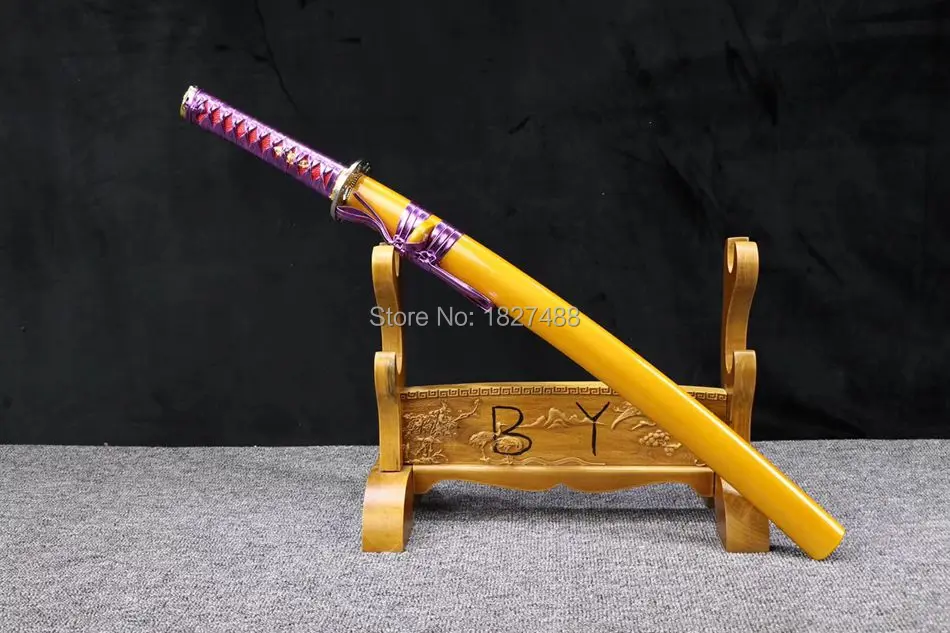 Ручная работа T1095 из высокоуглеродистой стали полный Tang Smaurai Sword острый меч катана