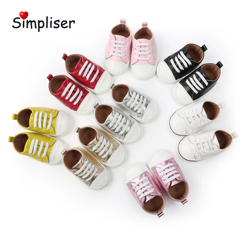 Нескользящие кроссовки для новорожденных девочек и мальчиков Повседневные