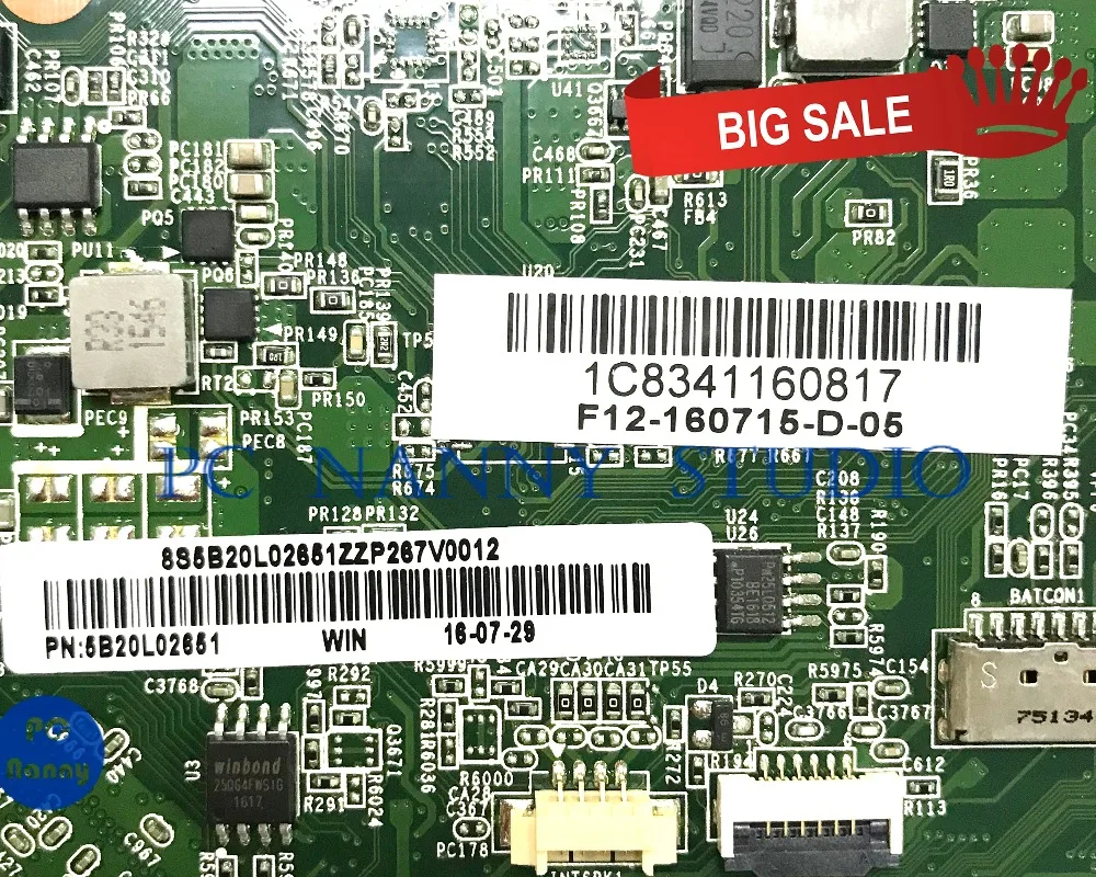 ПК Няня для LENOVO YOGA 300-11IBR материнская плата 5B20L02651 N3060 4 Гб протестирована |