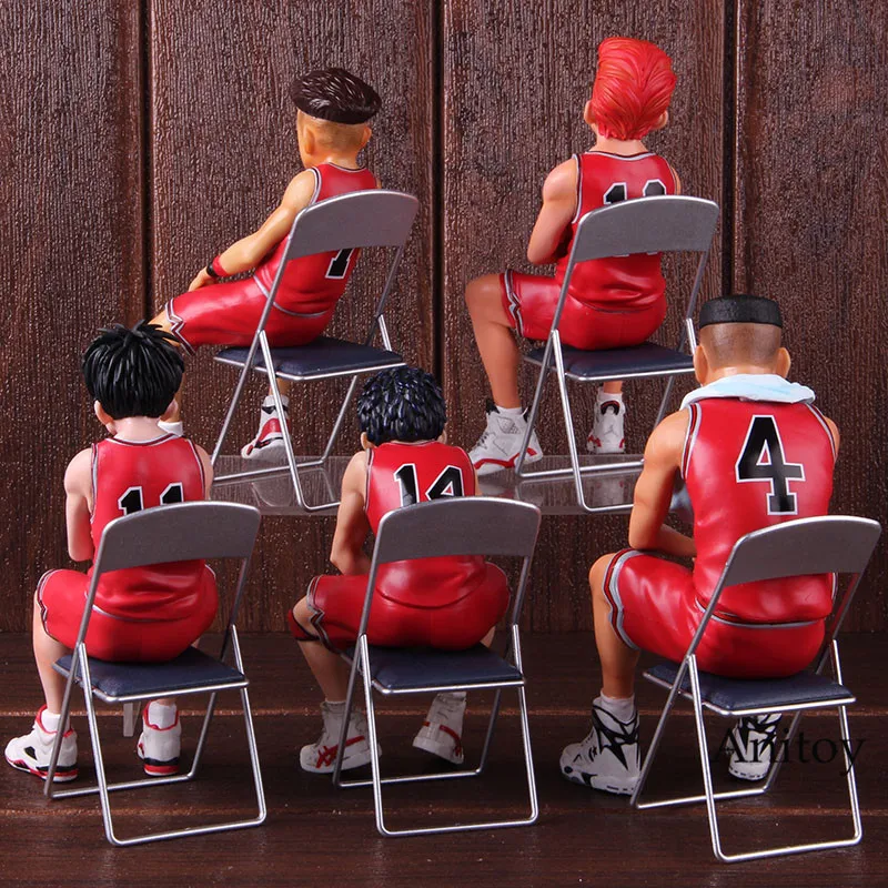 Slam Dunk Hanamichi Sakuragi Rukawa Kaede Mitsui Hisashi Акаги Такенори Miyagi Ryota фигурка Коллекционная модель игрушки