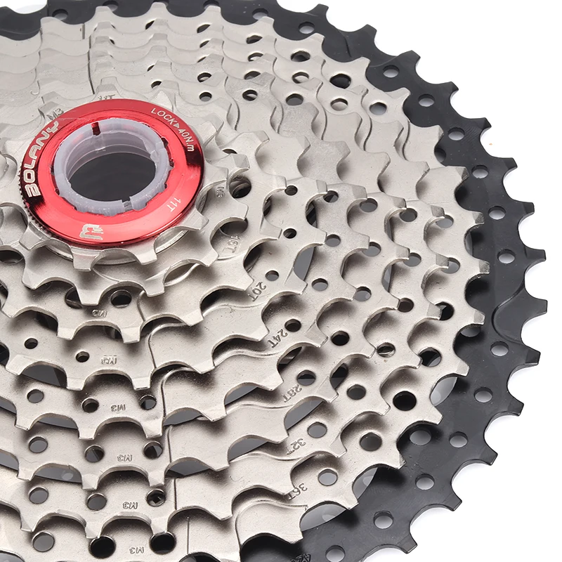 BOLANY MTB Cassete 9 Velocidad 11-42T Запчасти для горного велосипеда 9 скоростная кассета свободного хода велосипеда Совместимость