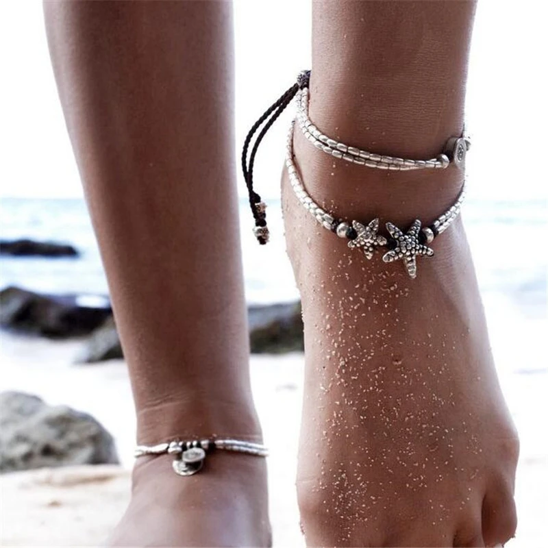 Винтаж Jewelry аксессуары Для женщин мода лето Мода кожаный шнур подвеска браслет