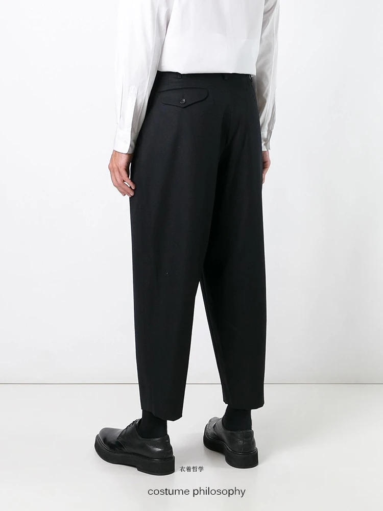 Custom!  The new autumn and winter male hair ni nine pants original double thick woollen trousers