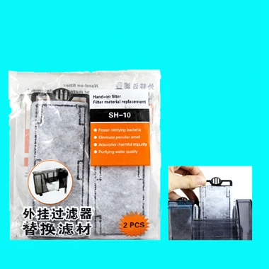 5 packs filter plate Подвесной фильтр для аквариума с скребок для поверхности водопад кислород 4 размера подходит для аквариума 10-60 л - Цвет: 5 packs filter plate