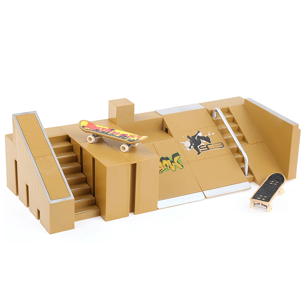 5 шт. скейт набор в виде парка рампы части для Tech Настольный пальцевый скейтборд