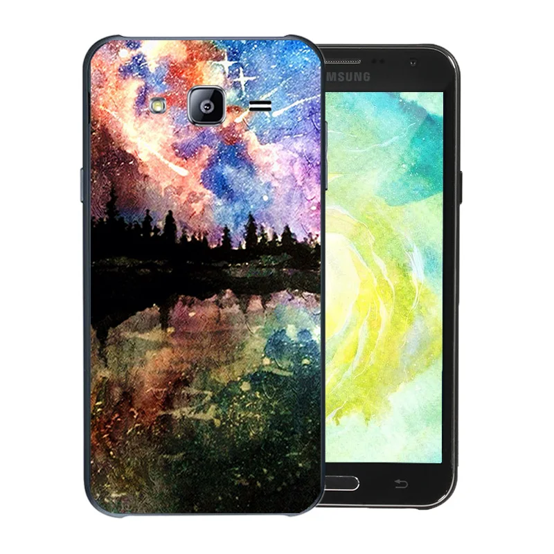 Phone Case For Samsung Galaxy J7 2015 J700H J700F J700 SM-J700F Soft Silicone Coque Clear Protect Shell Starry Sky Pattern Funda |