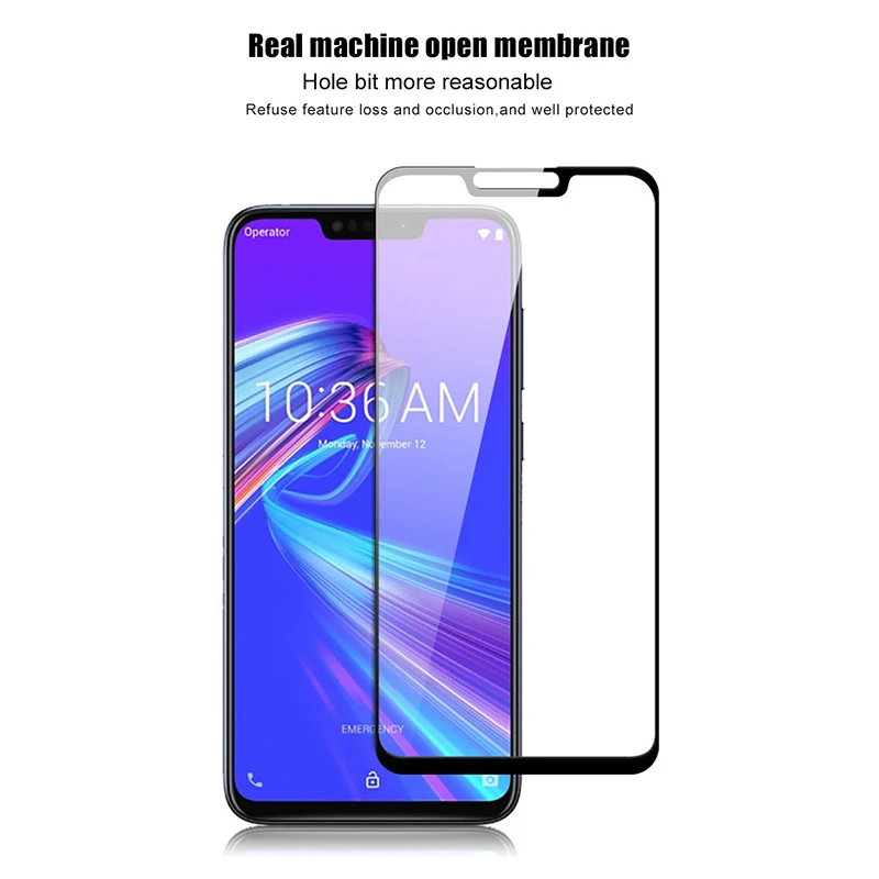 2 шт Полное клеевое покрытие стекло для Asus Zenfone Max M2 ZB633KL закаленное стекло Asus_X01AD защита экрана Zenfone Max Pro M2 ZB631KL