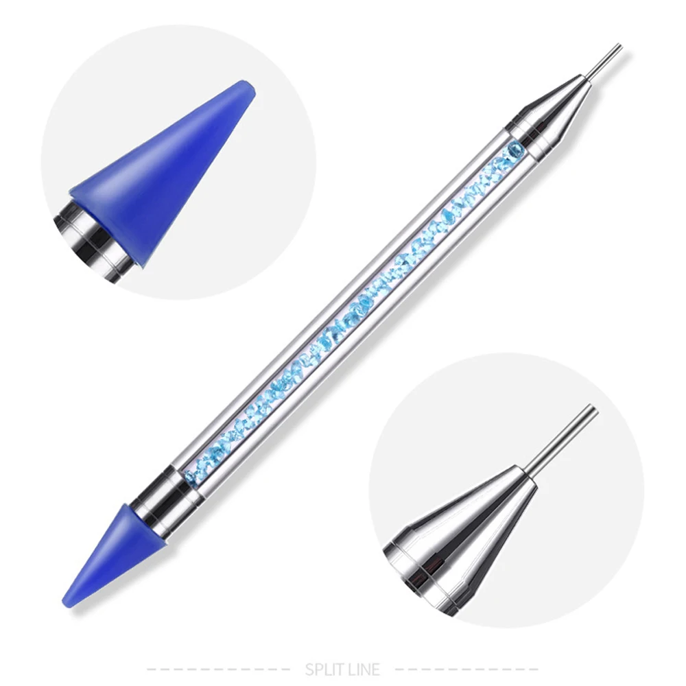 Nail makeup Dotting Pens Polish Pen Brush Drill Point Flower Line Rhinestones Tip Painting Drawing Manicure Tools | Красота и