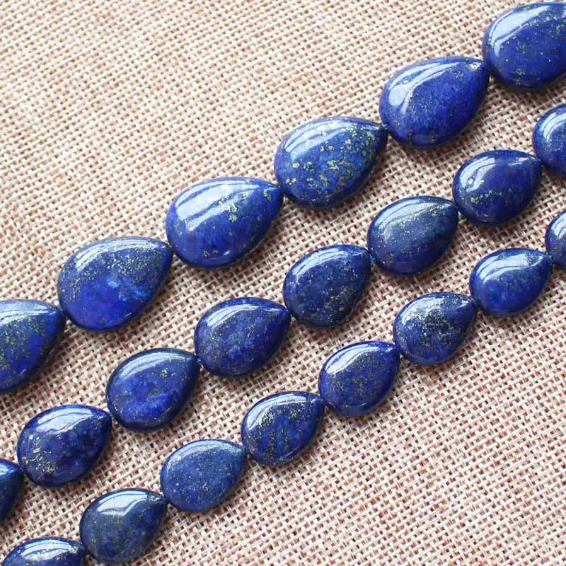 

Lapis Lazuli 13-25mm Plane waterdrop Loose Beads 15inch/38cm ,For Jewelry making, can mixed wholesale!