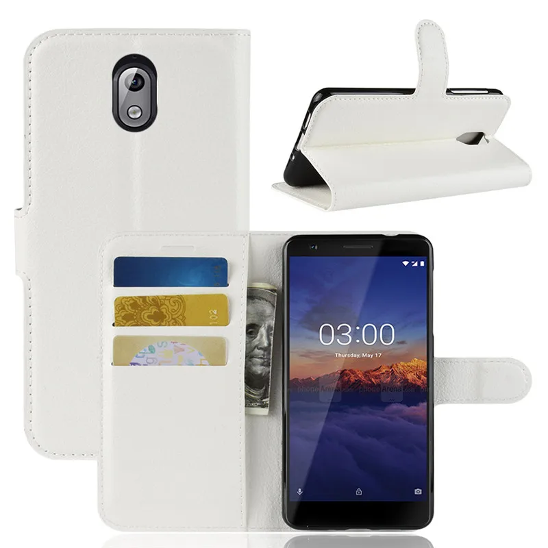 Шикарные кожаные чехлы для Nokia 3 1 + флип-кошелек с отделением карт чехол алмазным