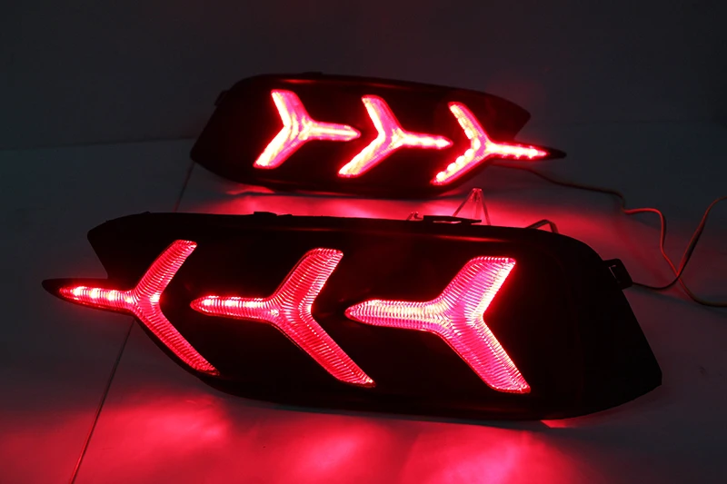 1 пара задних фонарей для Honda Civic светодиодный DRL задний бампер задние фары Тормозные огни Поворотная сигнальная лампа отражатель