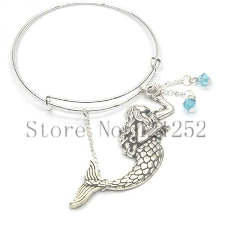 12 шт./лот Очаровательное ожерелье русалки ювелирные изделия в океане серебряное