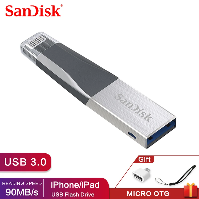 USB флеш накопитель Sandisk OTG 16 128 ГБ|usb flashdisk|drive 16gbpen drive 3.0 |