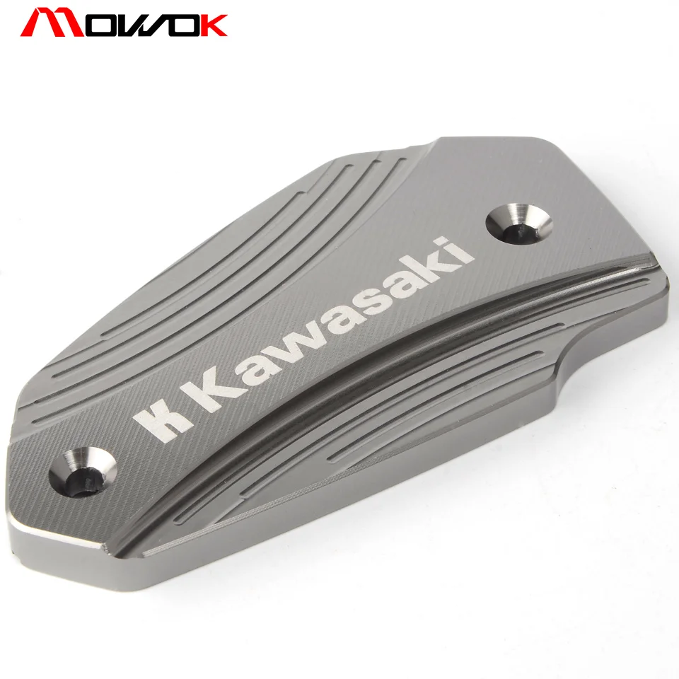 titanium Мотоцикл с ЧПУ Передняя Тормозная жидкость резервуар Крышка для KAWASAKI Z800 ER6N/F VERSYS650 Z900 Z650 NINJA650 - Цвет: titanium