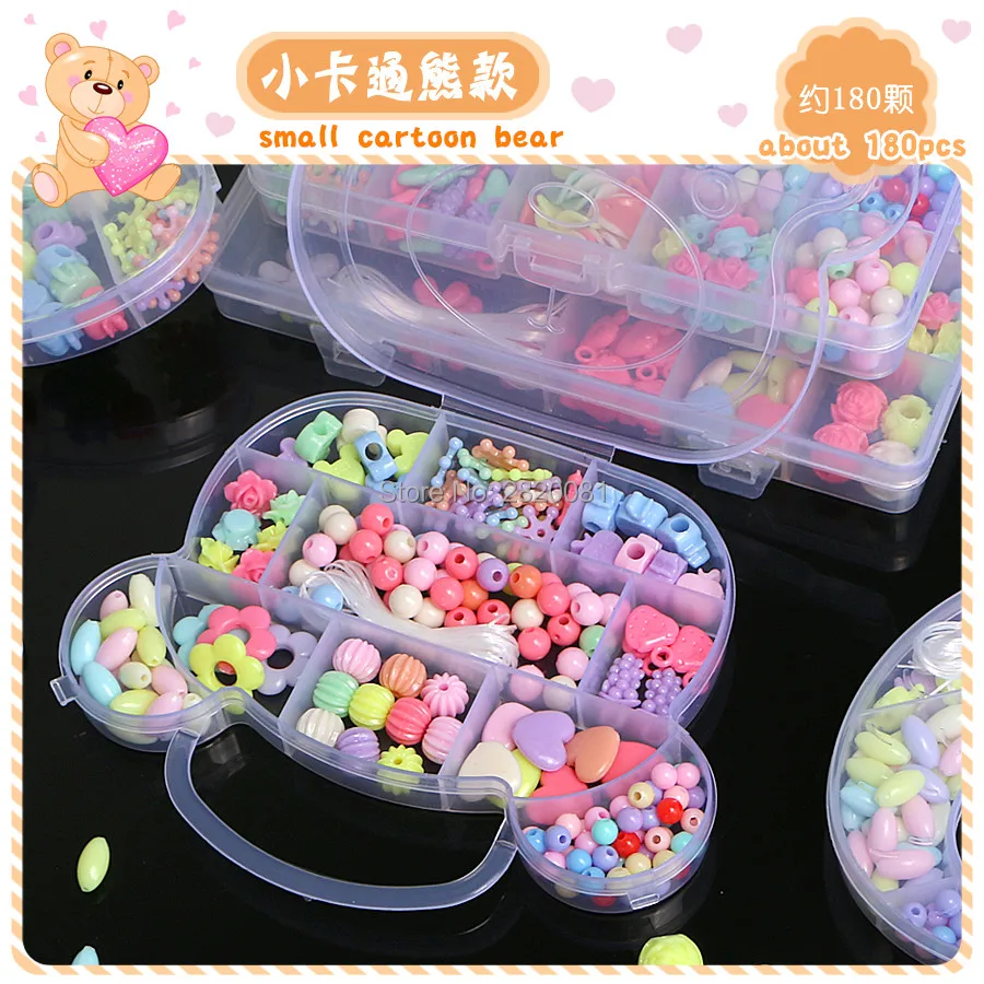 Пластиковые украшения сделай сам бусины-нитки макияж головоломка игрушки для