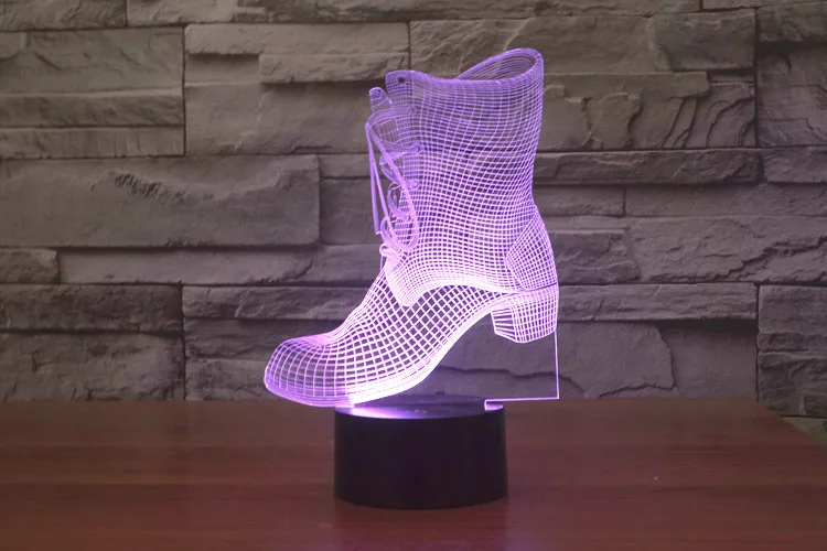 Светодиодная лампа для катания на коньках 7 цветов цветов|3d led lamp|night light3d |